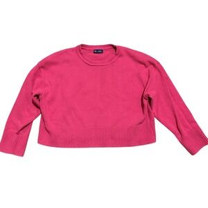 GAP Crop Sweater Womens S Small Pink Berry Cropped Shirt Top